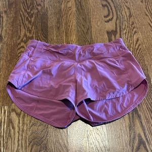 Pink Purple Lululemon Speed Up Low-Rise Lined Short 2.5"